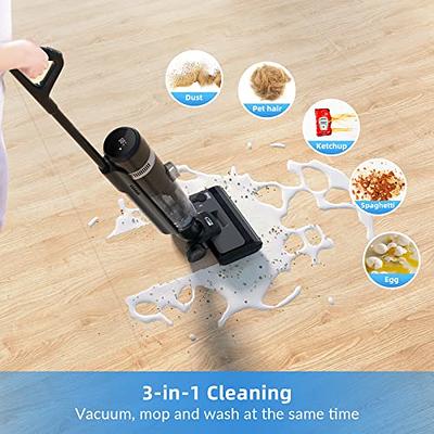 ECOWELL Cordless Wet Dry Vacuum Cleaner and Mop, All in One Multi-Surface  Cleaner, with Self-Cleaning Function, WCVP02 