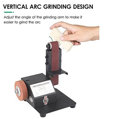 Electric Belt Sander Mini Belt Sander Electric Grinder Small Grinding  Machine Hand-held Electric Belt Sander with Sanding Belts