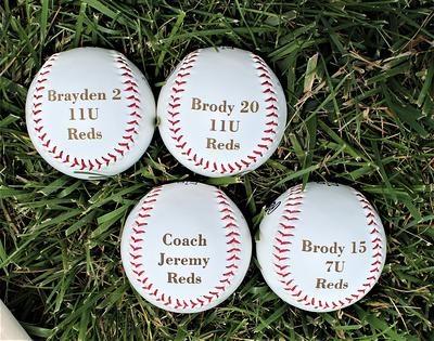 Personalized Team and Player Name Mini Baseball Bat | Engraved Baseball Bats by Chalktalk Sports