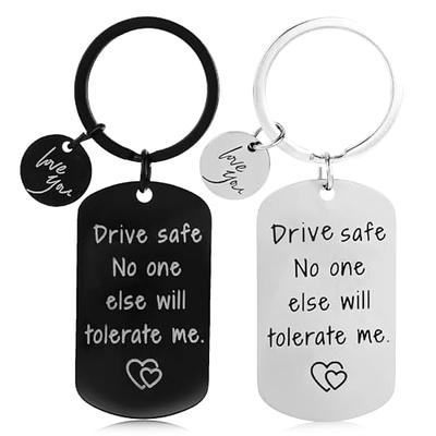 WSNANG Truck Driver Gifts Keep Me Safe Get Me Home Trucker's Prayer Keychain Gift for Truck Drivers Dad Husband