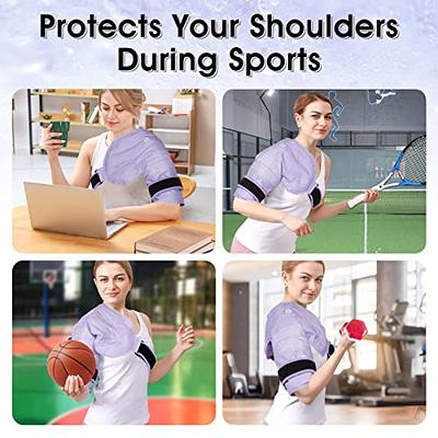 Shoulder Ice Pack, Shoulder Pain Relief Rotator Cuff Cold Therapy for Left  or Right Shoulder, Reusable Flexible Compression Shoulder Gel Cold Pack