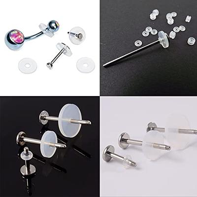  Clear Disc Pads to Stabilize Earrings, Plastic Discs