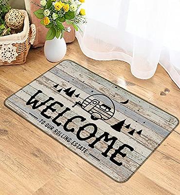 M-Qizi Camper Door Mat - RV Welcome Mat, RV Mat 30 X 17 Inch Camping Door