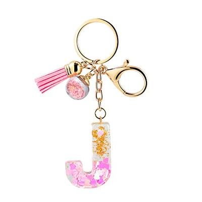 Diament Jewelry Brass Initial Keychain J