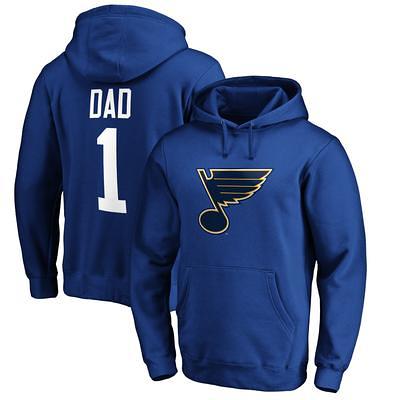 Men's 47 Oatmeal St. Louis Blues Rockaway Lace-Up Pullover Hoodie S