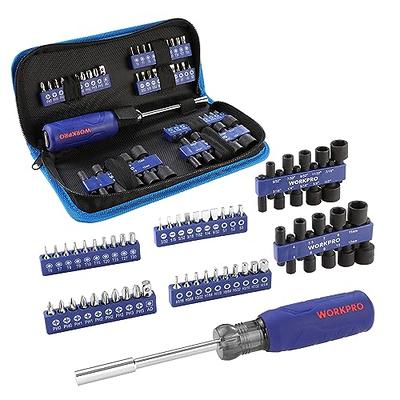 MulWark Screwdriver Bits & Socket Set 77 Pieces, Ratchet Screwdriver Set with Case, Multipurpose Tool Kit for DIY & Professional Use, Premium Bits