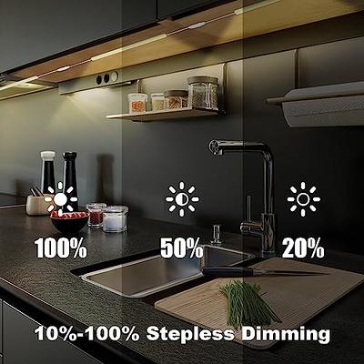 6pcs 20 LED Strip Lights Under Cabinet Lighting Kit for Kitchen