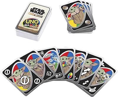 Mattel Games UNO All Wild Grogu Card Game, Family, Adult and Party