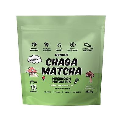 Renude Chaga Matcha - Ceremonial Grade Matcha Superfood Drink Mix with  Adaptogens - Mushroom Matcha - Keto, Vegan, and Sugar Free - Natural Energy  & Immune Support – (15 Servings) - Yahoo Shopping