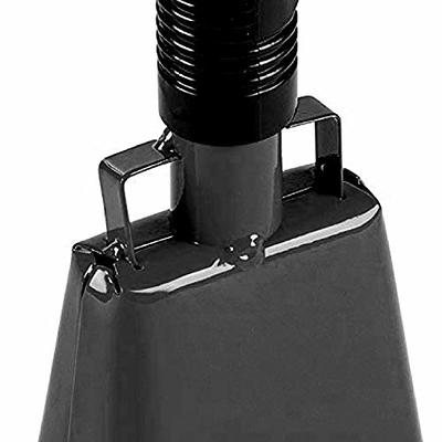 2 pack 7 in. steel cowbell/Noise makers with handles. Cheering Bell for  sporting, football games, events. Large solid school hand bells. Cowbells.