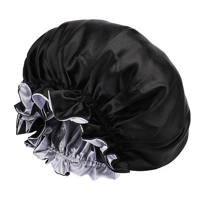 Black Color Satin Bonnet