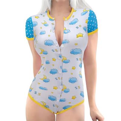 LittleForBig Adult Baby Onesie Diaper Lover ABDL Snap Crotch