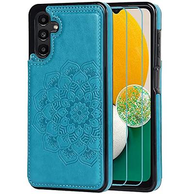 TECH CIRCLE iPhone 11 case, Embossed Wallet Card Cash Slots PU Premium  Leather Magnetic Flip Kickstand Shockproof Cover for iPhone 11 6.1  inch,Green 