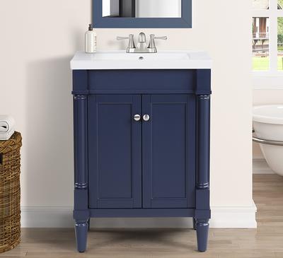 allen + roth A+R 60-IN WINDSOR BLUE VANITY at