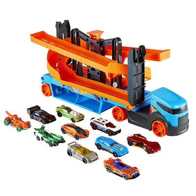 Hot Wheels Monster Trucks Blast Station Playset with 1:64 Scale Demo Derby  Toy Truck & 3 Crushable Cars