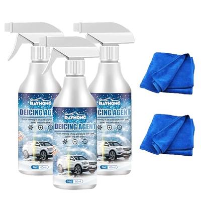 Windshield Deicing Spray Snow Melting Spray, De-Icer Spray for Car  Windshield Windows Wipers and Mirrors, Fast Ice Melting Anti Frost (2PCS)