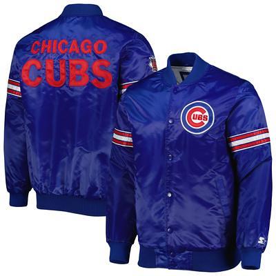 Chicago Cubs Mitchell & Ness Big & Tall Satin Full-Snap Jacket - Royal