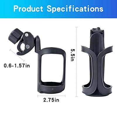 2-in-1 Baby Stroller Accessories Bottle Holder Universal Tricycle Pram  Water Cup Mobile Phone and Drink Holder Wheelchair Cart