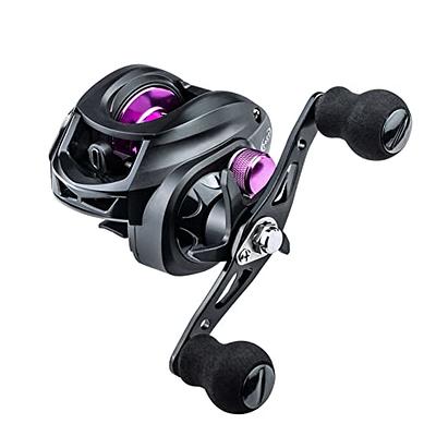 HPLIFE Baitcasting Reels, 7.68oz Lightweight Baitcaster Fishing Reel  Magnetic Braking System 18LBS Carbon Fiber Drag, Smooth 10+1 Stainless BB,  7.2:1 High Speed Gear Ratio Bait Casting, Right Handed - Yahoo Shopping