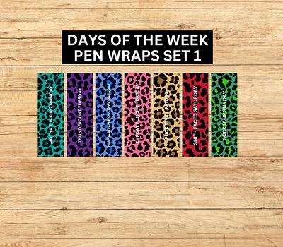 Days Of The Week Pens, Custom Epoxy Gel Glitter Pens - Yahoo Shopping