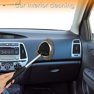 Car Windshield Cleaning Brush 19inch Microfiber Car Window Cleaner Auto  Interior Cleaner Tool Vehicle Glass Wiper Cleaning Kit