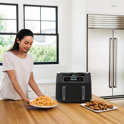 Ninja DZ201 Dual Zone Air Fryer 8 Quart 6-in-1 with 2 Independent