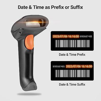 Tera 1D Bluetooth Mini Barcode Scanner, 3-in-1 Bluetooth & USB Wired & 2.4G  Wireless Laser 1D Bar Code Reader, Portable Barcode Scanner Work with iOS