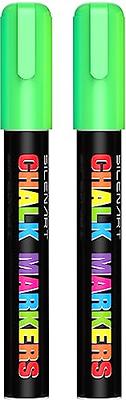 SILENART Green Chalk Markers 2 Pack - Green Dry Erase Markers Pen - Liquid  Chalk Markers for Chalkboard, Window, Glass, Mirror, Blackboard - 3-6mm  Reversible Tip - Yahoo Shopping