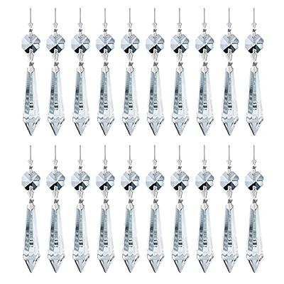 H&D HYALINE & DORA 20PCS 55mm Clear Chandelier Icicle Crystal Prisms Lamp  Decoration - Yahoo Shopping