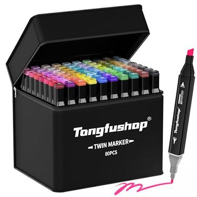 Tongfushop Markers, 80+2 Colors Alcohol Markers, Markers for