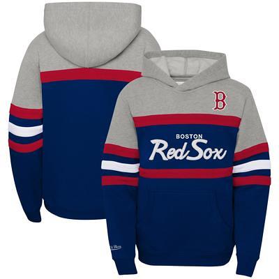 Men's Mitchell & Ness Royal/Red Chicago Cubs Head Coach Pullover Hoodie