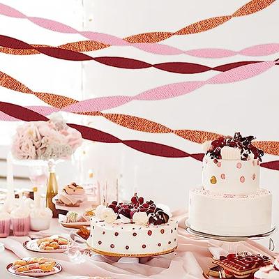 Rose-Gold Pink-Purple Party-Decorations Streamers Garland - 52Ft Baby  Shower