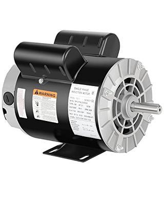 VEVOR 3HP Air Compressor Motor 3450 RPM Single Phase Electric Motor 5/8 in.  Keyed shaft 230V FLA 15A 56 Frame CW/CCW Rotation DXKYJDJLODP3H0LPBV7 - The  Home Depot