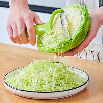 KEOUKE Manual Rotary Cheese Grater - Veggie Slicer Shredder Nuts Grinder with A Stainless Steel Peeler (Green)