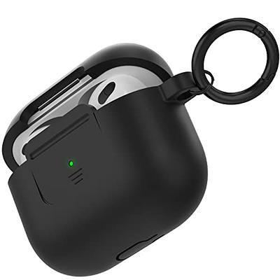  Olytop AirPods 3rd Generation Case with Lock Lid, Armor AirPod 3  Case Cover Full-Body Rugged Protective Case Shockproof Cover Men with  Carabiner for Apple Airpods 3rd Gen Case-Black : Electronics