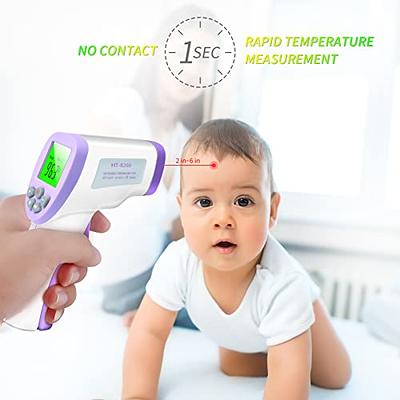 CRFISH Forehead Thermometer, Adult Children Infant Non-Contact Infrared  Thermometer with Fever Alarm, Silent Mode and Memory Function, for  Measuring