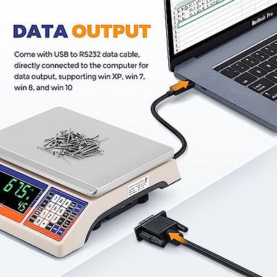 Bonvoisin Industrial Counting Weight Scale kg/g/lb/oz Electronic Digital  Inventory Counting Scale for Small Parts Coins Pieces with Data Cable  (30kg/66lb, 0.5g/0.0011lb) - Yahoo Shopping