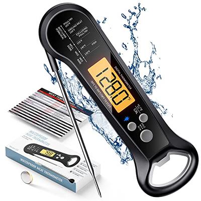 ThermoPro TP04 Large LCD Digital Cooking Kitchen Food Meat Thermometer for  BBQ Grill Oven Smoker with Stainless Steel Probe - Yahoo Shopping