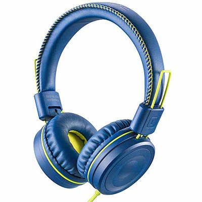  LilGadgets Untangled Pro Kids Headphones Wireless Headphones  for Kids, On-Ear Bluetooth with Built-in Microphone, No More Tangled Wires,  Kids Headphones Bluetooth for School, Blue : Electronics