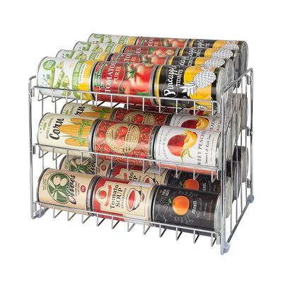 Trinity Basics EcoStorage 2-Tier Can Organizer Rack, 2-Pack, Chrome