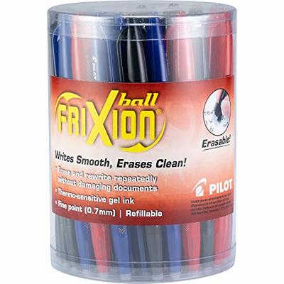 PILOT, FriXion Clicker Erasable Gel Pens, Fine Point 0.7 mm, Pack