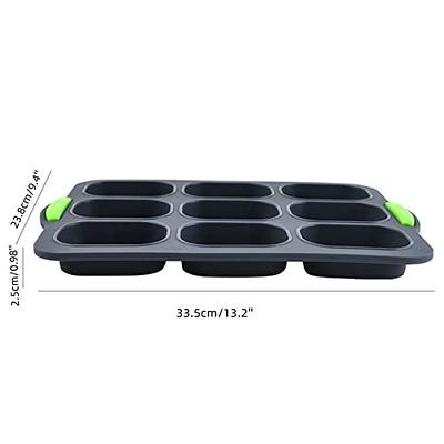 Mini Loaf Pan, 8-Cavity Linked Mini Mold, Muffin Pan for Baking