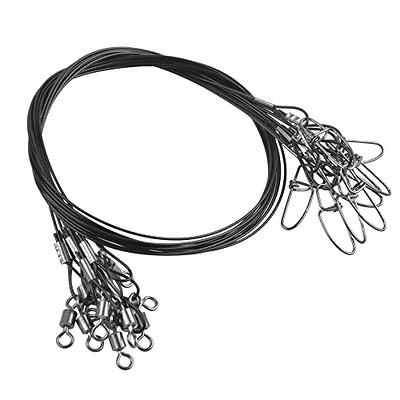 Cheap 10pcs Stainless Steel Wire Fishing Line With Swivels Connect