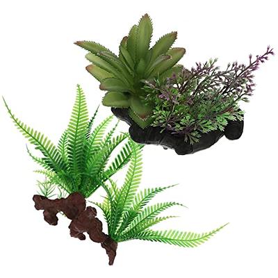 Ipetboom 2pcs Artificial Aquarium Plants Fish Tank Plants Plastic Simulated  Plant Aquarium Plastic Decorations for Fish Turtle Tank - Yahoo Shopping