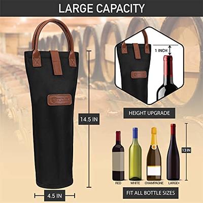 Insulated Wine Champagne Bottle Case Portable Cooler Bag for