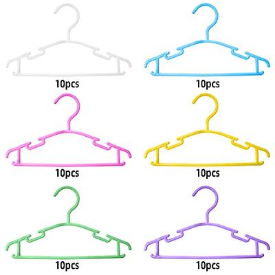 GoodtoU Baby Hangers 60Pack White Baby Clothes Hangers Bulk Kids Plastic  Hangers Toddler/Infant Hangers for Closet