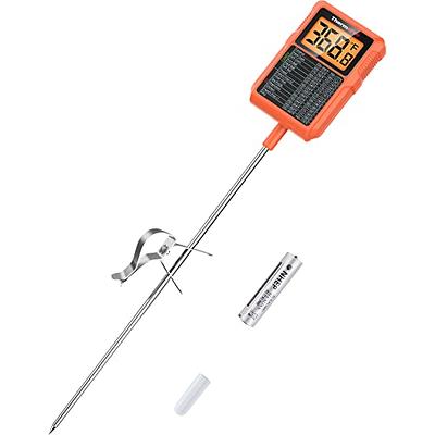 Stainless Steel Deep Frying & Candy Thermometer w/ Pot Clip 5 Inch NSF  Certified