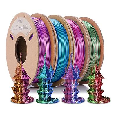 MIKA3D 6-Pack 1.75mm Dual Color Silk PLA 3D Printer Filament Bundle, 250g  Spools in 6 Bicolor Options - Yahoo Shopping