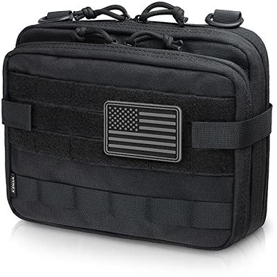 WYNEX Tactical Folding Admin Pouch, Molle Tool Bag of Laser-Cut