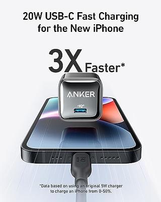  USB C Charger Block 20W, Anker 511 Charger (Nano Pro), PIQ 3.0  Compact Fast Charger for iPhone 15/15 Plus/15 Pro/15 Pro Max, 14/13/12  Series, Galaxy, Pixel 4/3, iPad (Cable Not Included) 